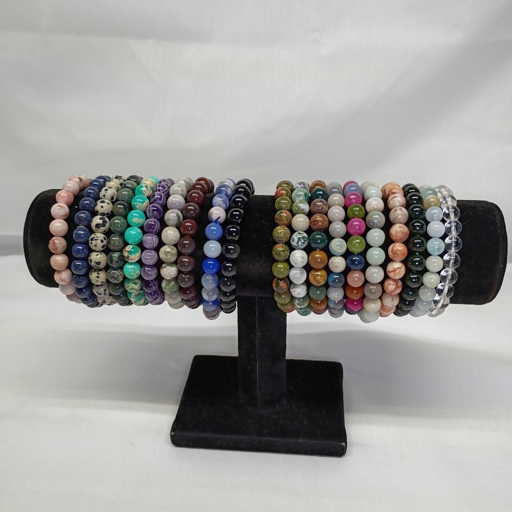 Crystal Bead Bracelet Lot